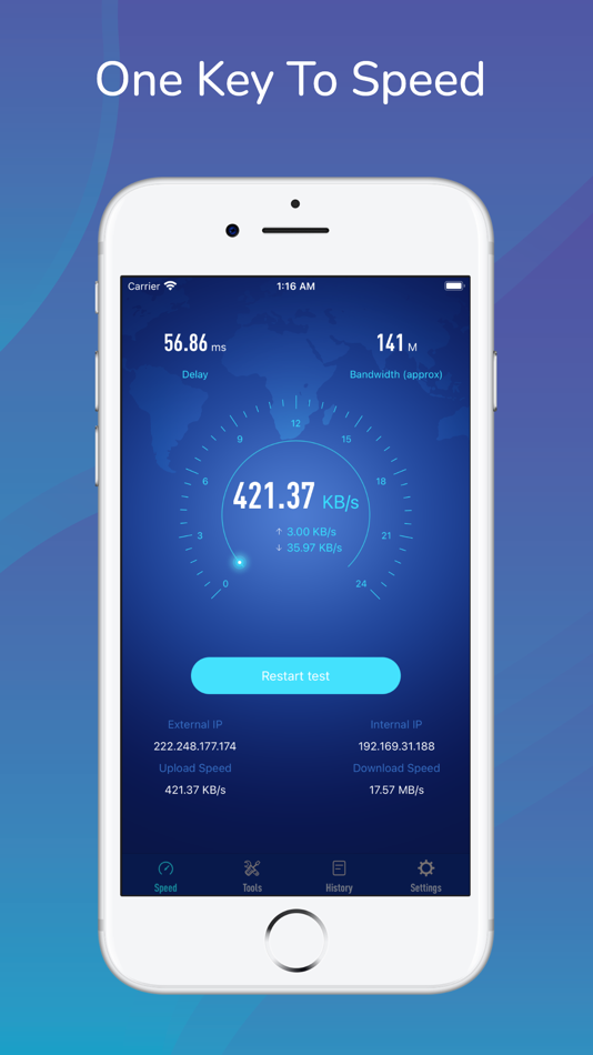#1. Network Speed Test - 5G WIFI (iOS) 由: WHA CHAN
