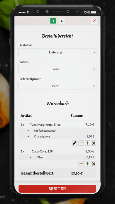 Pizza alla Mama Hamburg Screenshot
