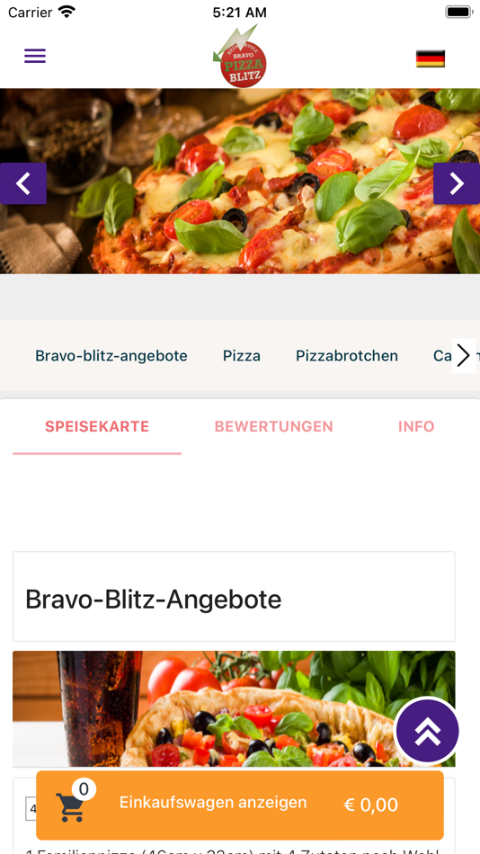 Bravo Pizza Biltz Heimservice - 1.0 - (iOS)