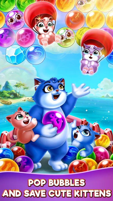 Cat Pop Island: Bubble Shooter Screenshot