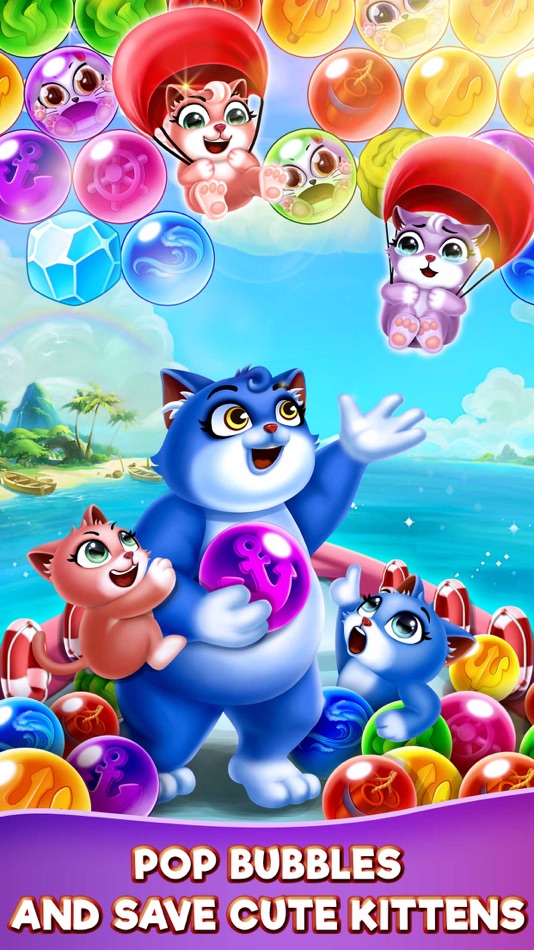 #1. Cat Pop Island: Bubble Shooter (iOS) By: Phan Tu