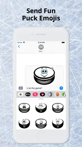 Game screenshot Ice Hockey Puck Emojis mod apk