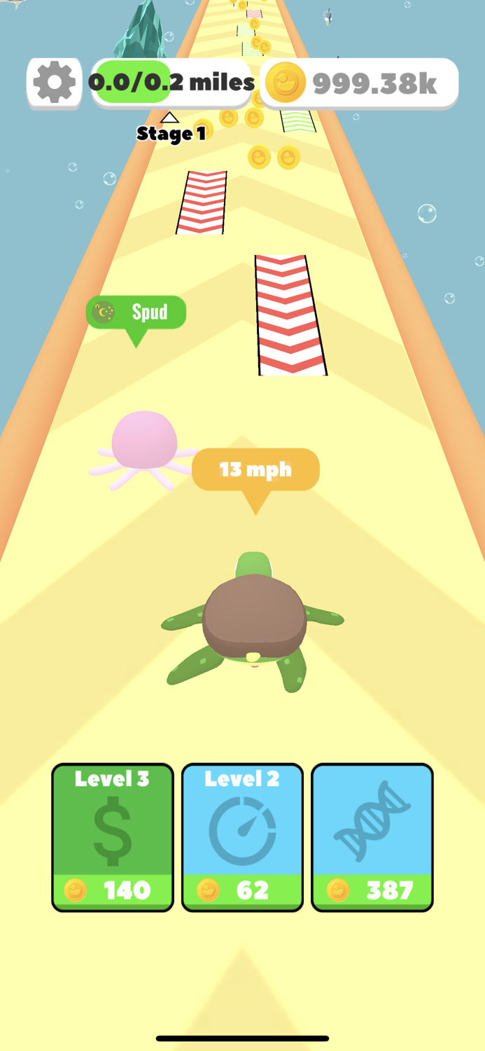 Idle Swim Speed Evolution 3D