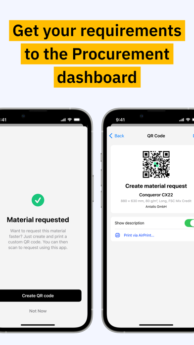 Zaikio Procurement Screenshot