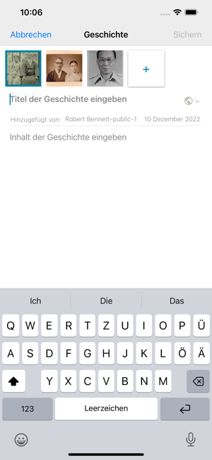 ‎FamilySearch Erinnerungen Screenshot