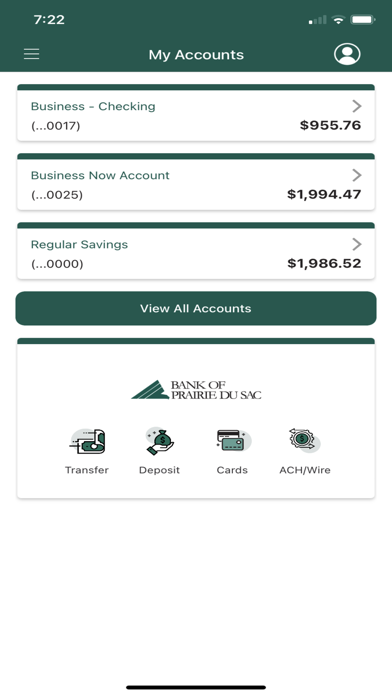 Bank of Prairie du Sac Biz Screenshot