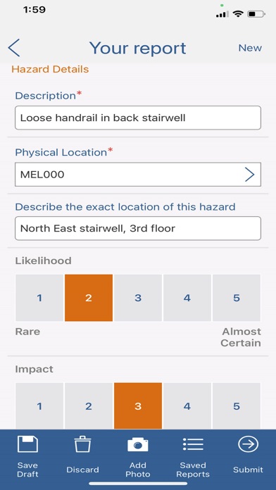Workplace H&S Screenshot