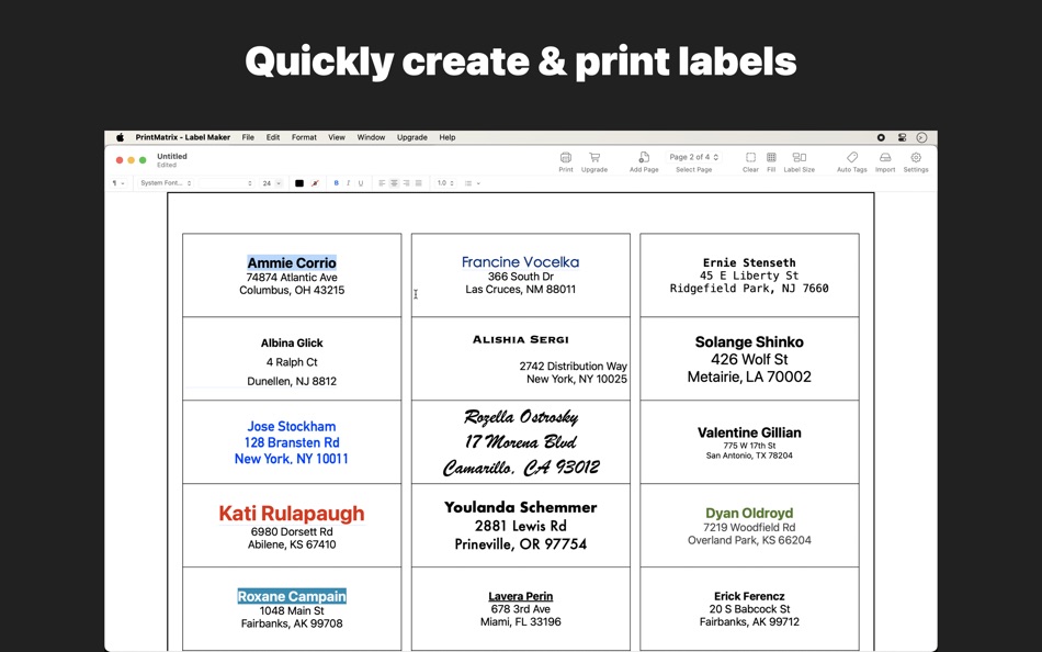 #1. PrintMatrix - Label Maker (macOS) 由: Aidaluu Inc.