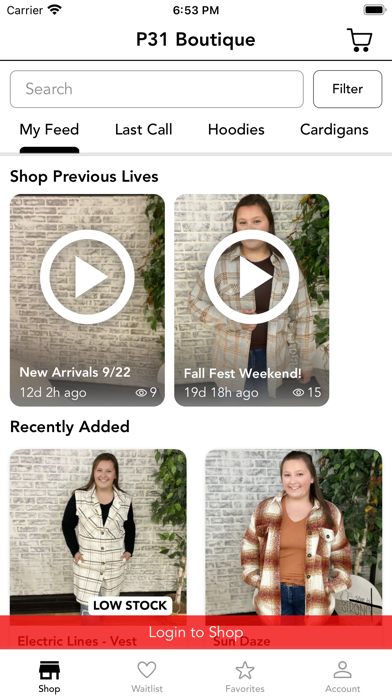 P31 Boutique Screenshot