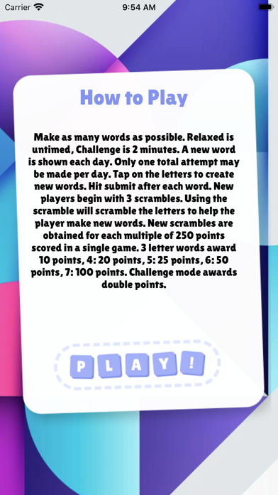 Word Evolution Screenshot