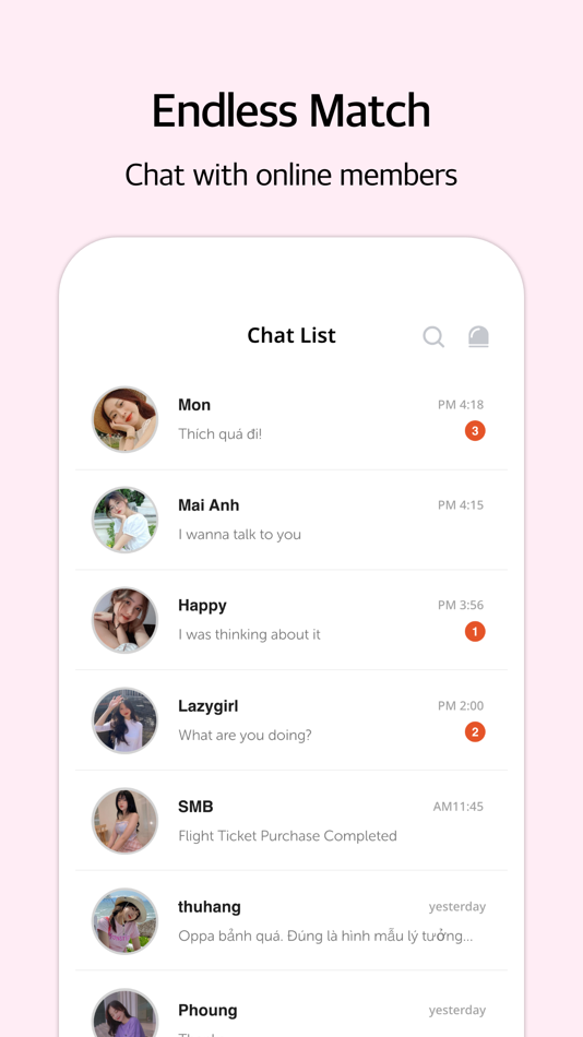 #6. Ahing - Chat with Vietnamese (iOS) 由: 주식회사 레인톡