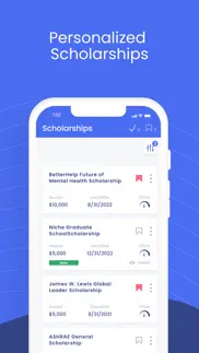 scholly: college scholarships iphone screenshot 2