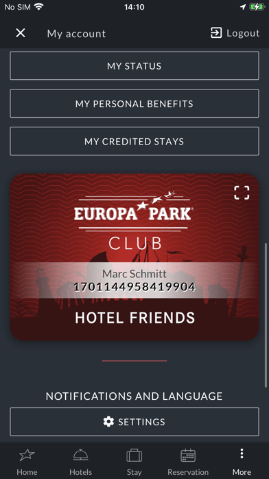 Europa-Park Hotels Screenshot