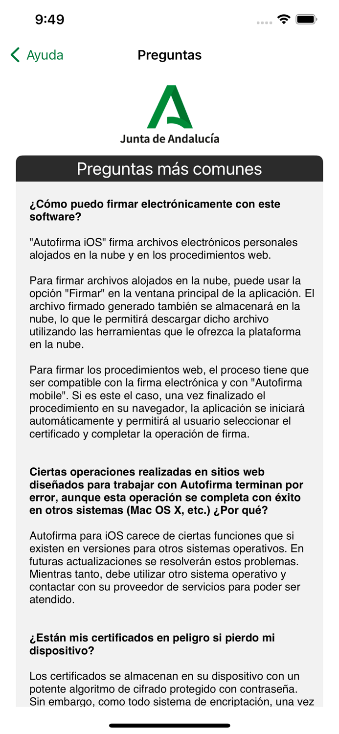 Autofirma Junta de Andalucía