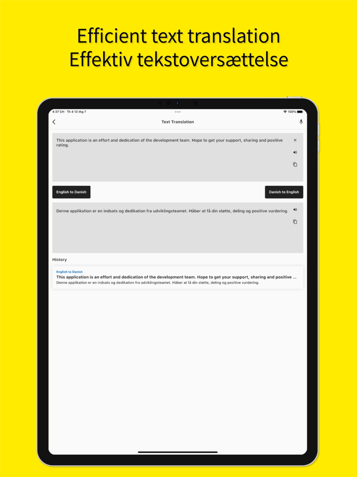 English to Danish App