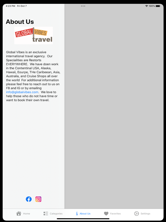 ResortBrowser iPad screenshot 3 - Travel app