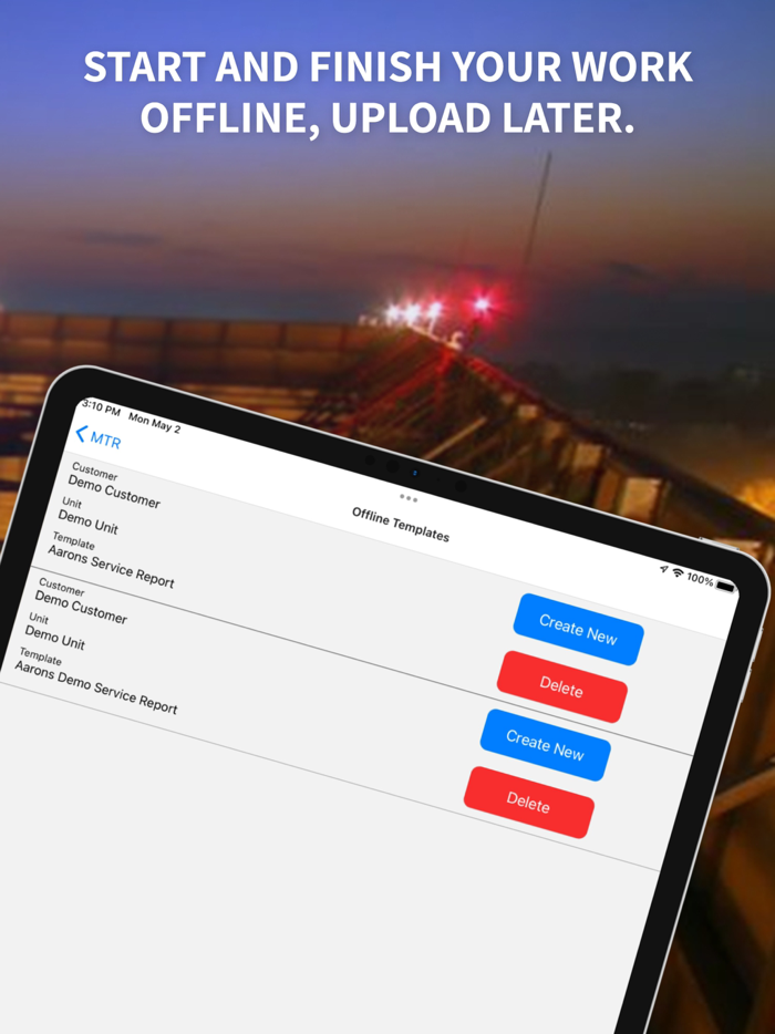 MTR Water Treatment Reporting