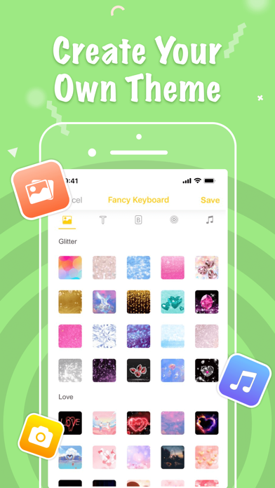 Screenshot #3 pour Fancy Keyboard - iSticker