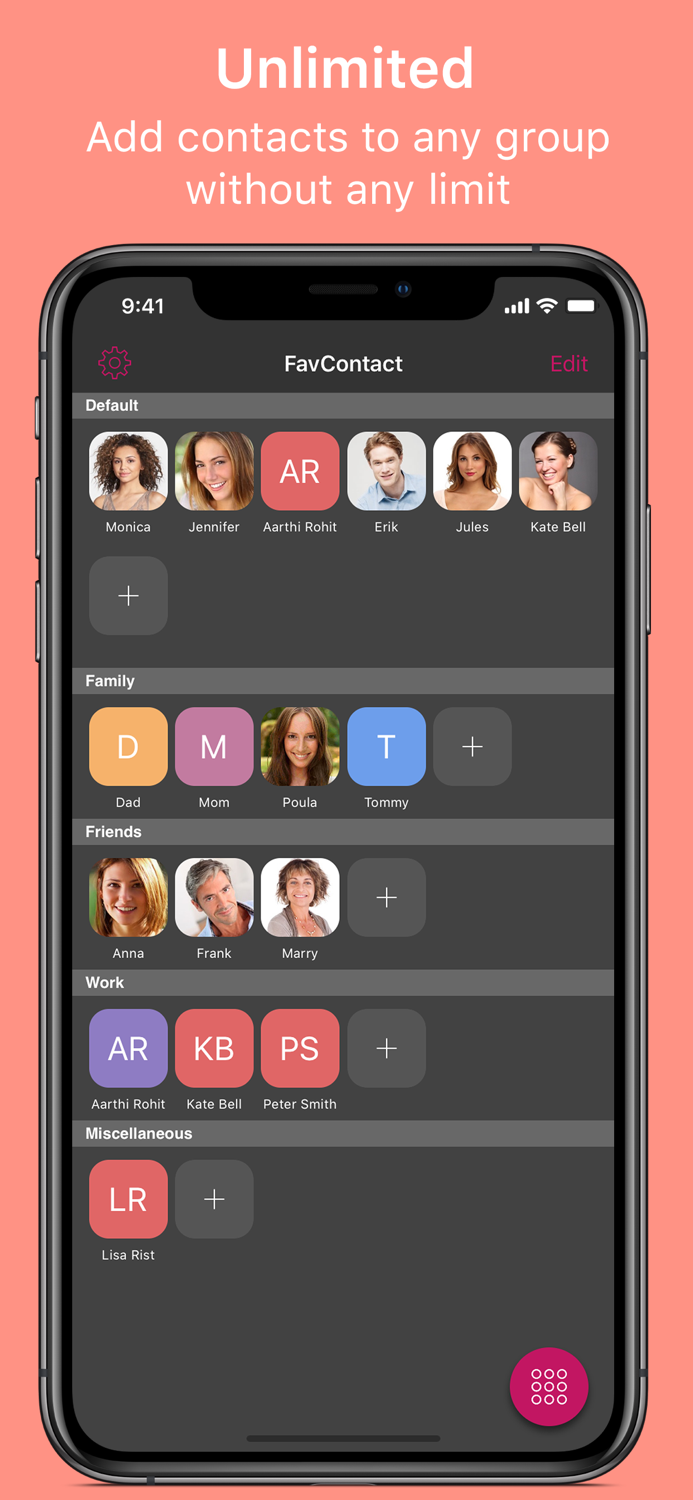 Favorite Contact Launcher App