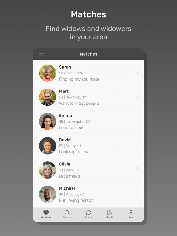 Screenshot #4 pour Dating A Widower App