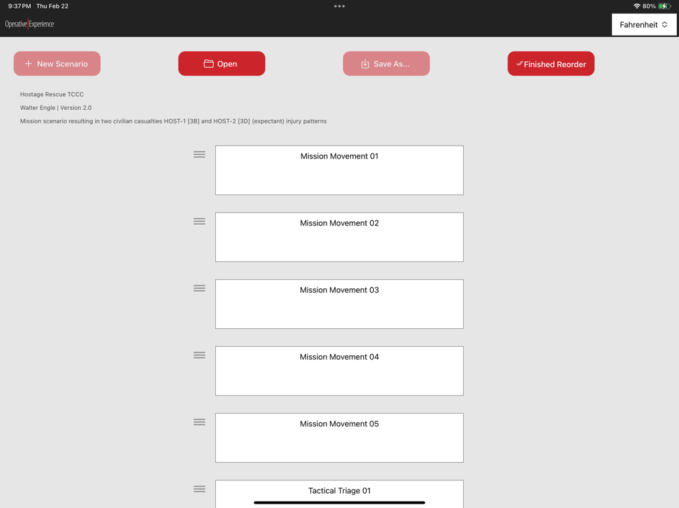 #3. OEI Scenario Editor (iOS) Podle: Operative Experience Inc