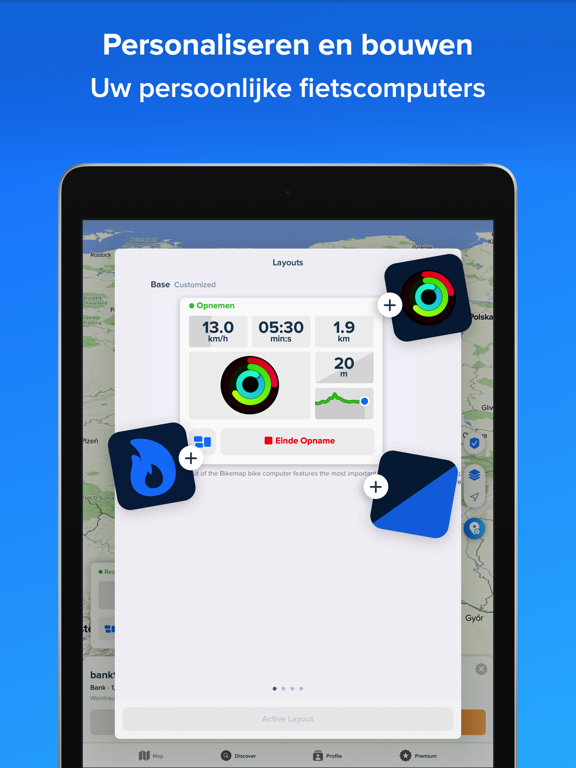 Bikemap - Fietskaart & GPS iPad app afbeelding 9