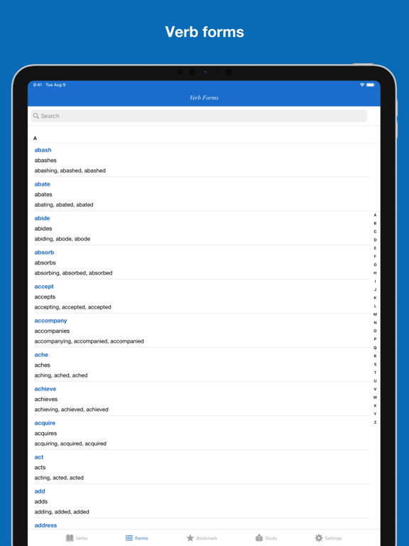 Screenshot #5 pour English Verb Conjugation