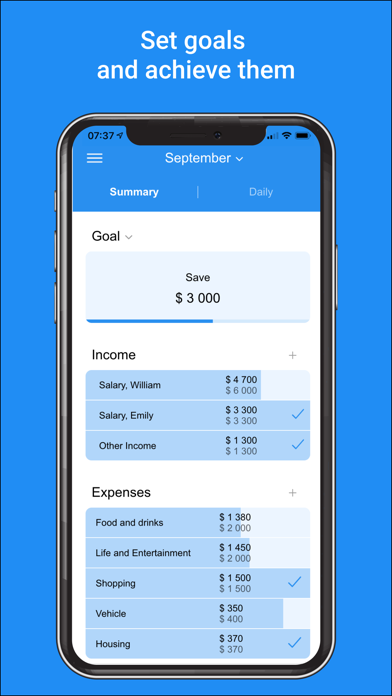 Feasy:family budget Screenshot