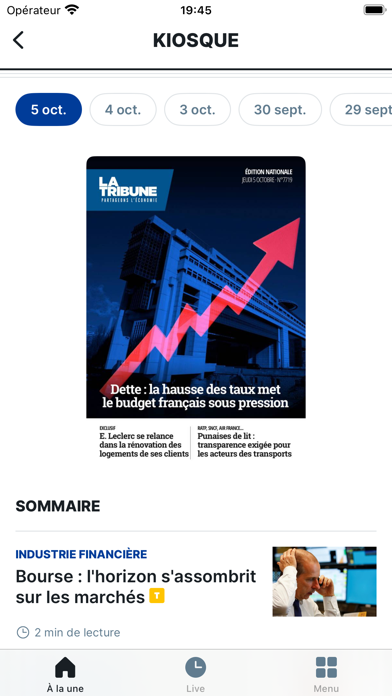 La Tribune Screenshot