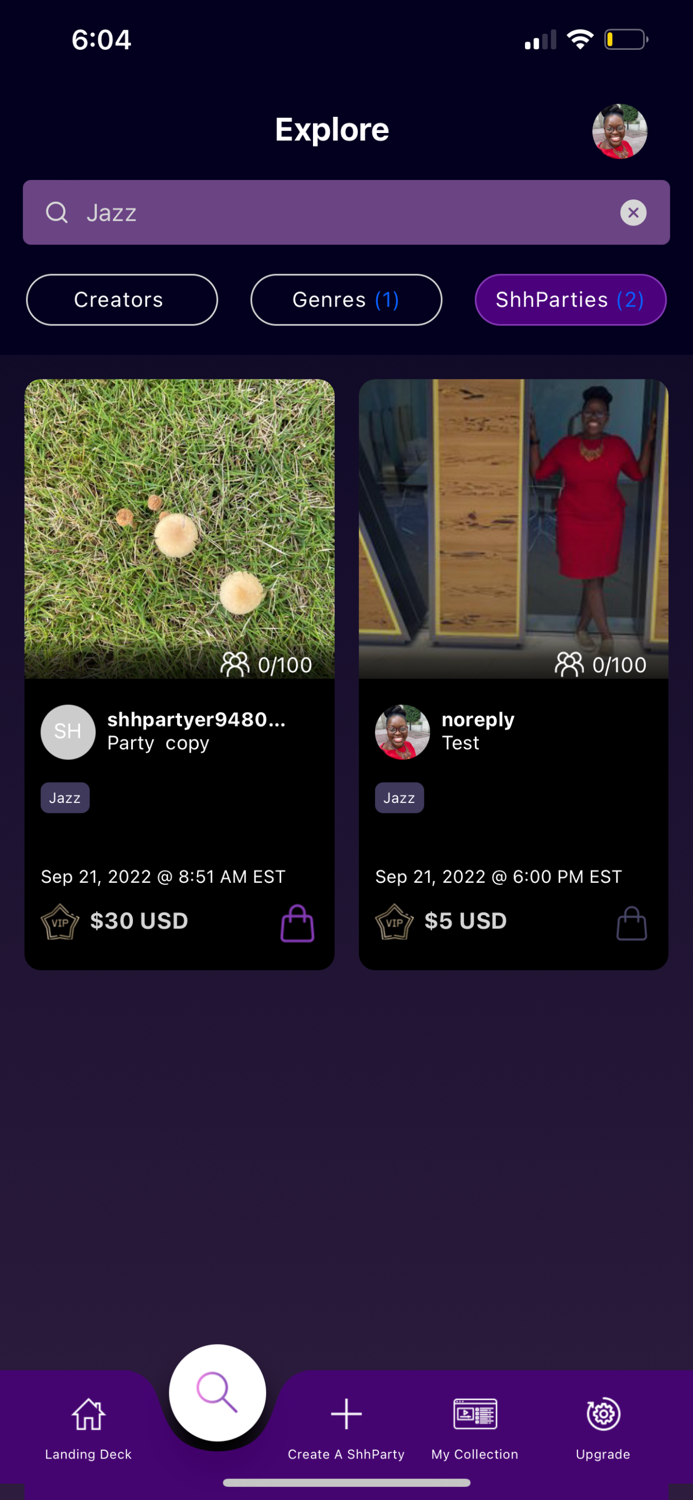 ShhParty App