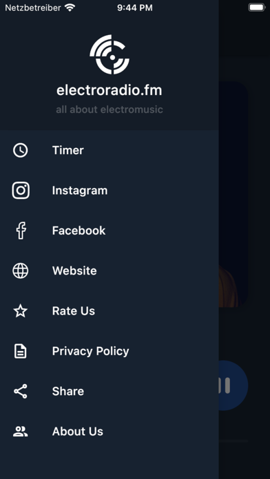 electroradio.fm Screenshot