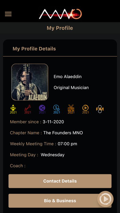 The MNO Member App Screenshot