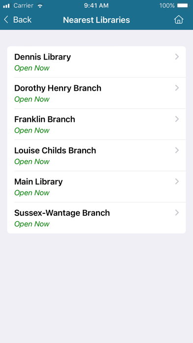 Sussex County Library NJ Screenshot