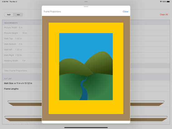 Screenshot #5 pour Picture Frame Calculator