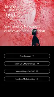 mayo clinic cardiovascular cme iphone screenshot 1