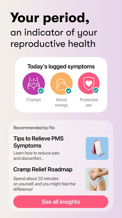 Flo - Menstruatie Kalender iPhone app afbeelding 4
