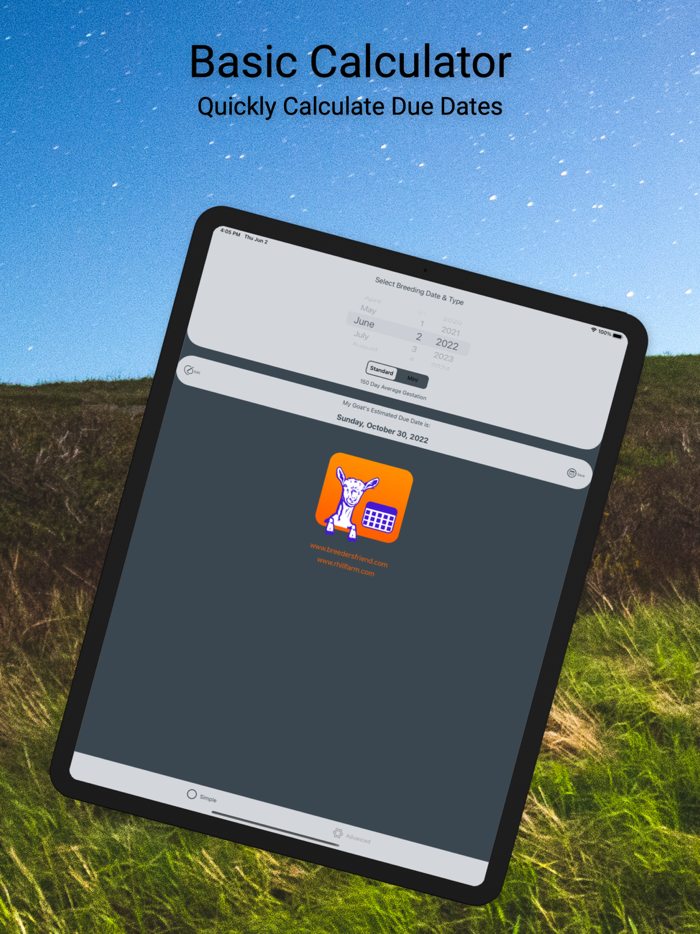 Goat Due Date Calculator