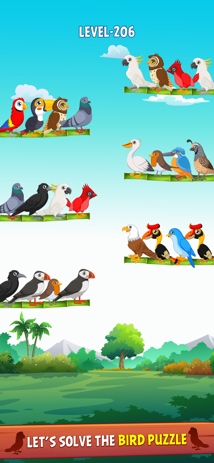 Bird Sort Puzzle Game