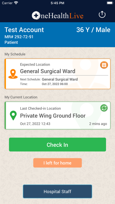 OneHealth Live Screenshot