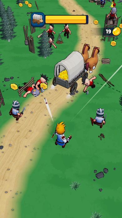 Escort the Wagon! Screenshot