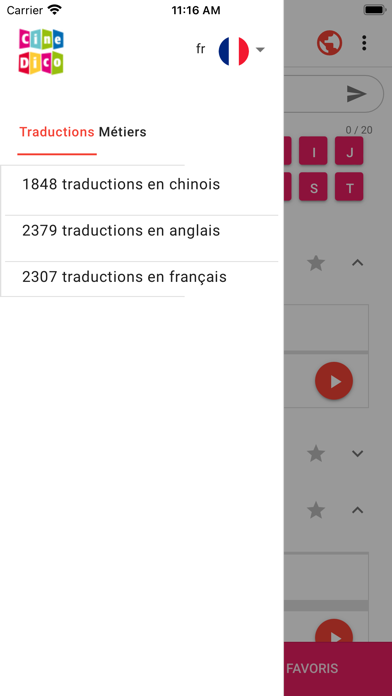 Screenshot #3 pour CineDico en fr zh 2