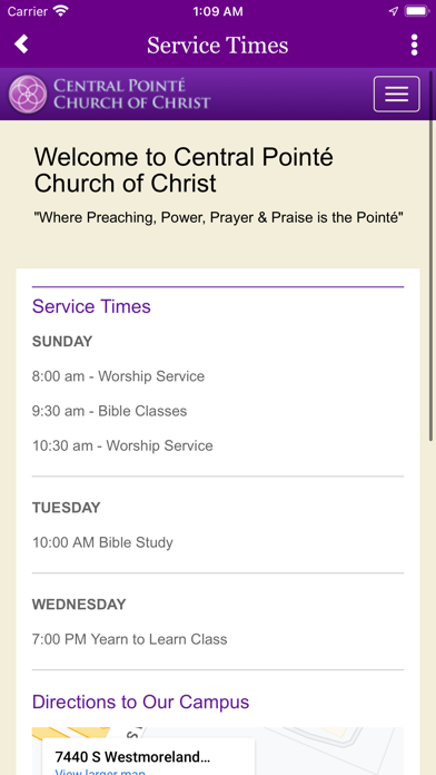 Central Pointé Church Screenshot