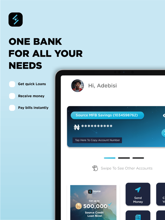 SourceMobile - Empowering You iPad screenshot 4 - Finance app