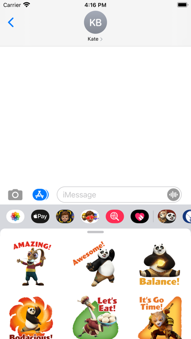 DWA Kung Fu Panda TV Stickers Screenshot