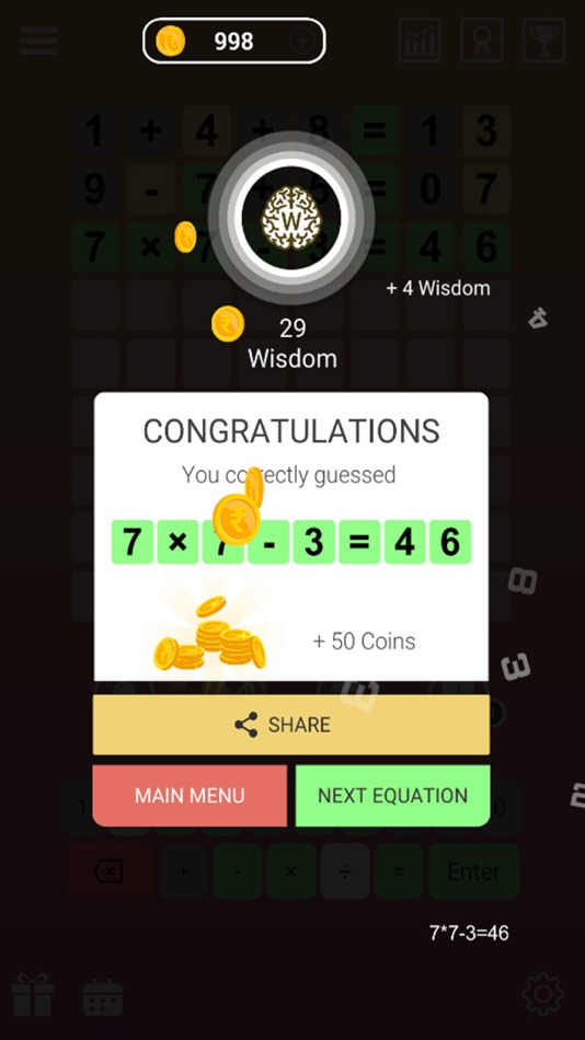 #9. Numberz - Math Puzzle Game (iOS) 由: Athmin Game Studio