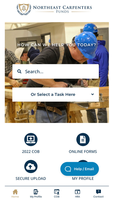 Northeast Carpenters Funds Screenshot
