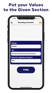 rounding calculator iphone screenshot 2