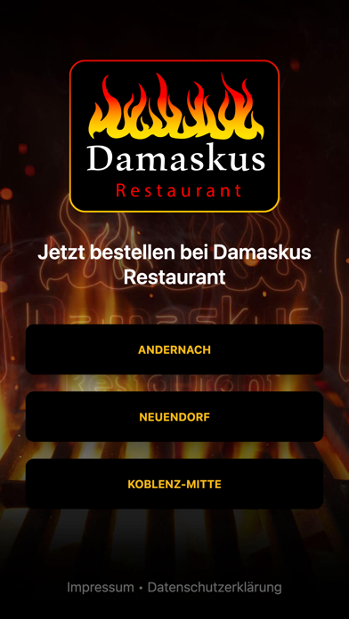 Damaskus Restaurant Screenshot