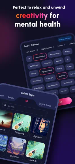 Game screenshot Mesmerizely - AI Generated Art apk