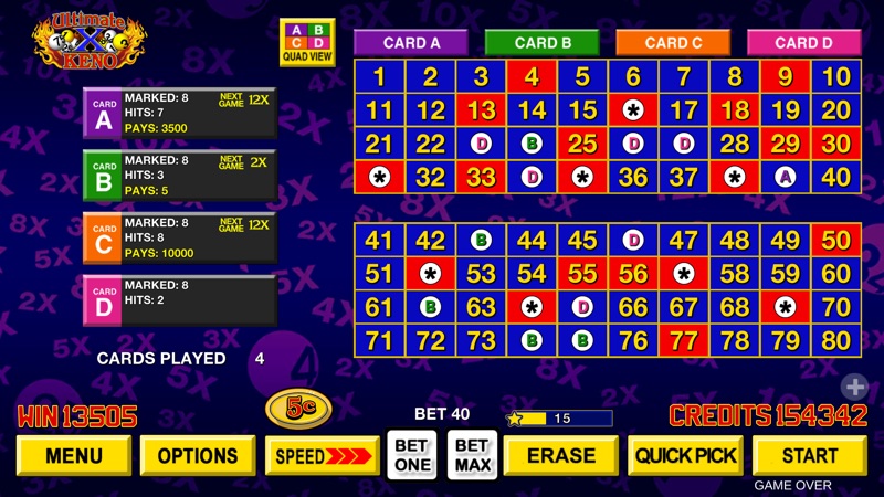 Keno Games with Cleopatra screenshot 4
